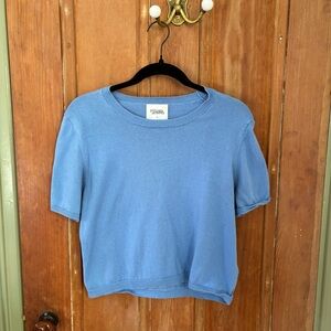 Revolve Stitches + Stripes Palmer Tee Blue